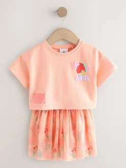Next Coral Ariel Disney Top & Skirt Set (3mths-7yrs)