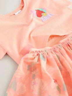 Next Coral Ariel Disney Top & Skirt Set (3mths-7yrs)