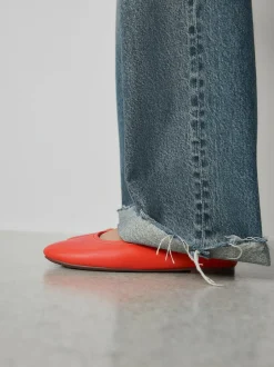 Next Standard/Wide Fit Ballerina Shoes Coral Clearance