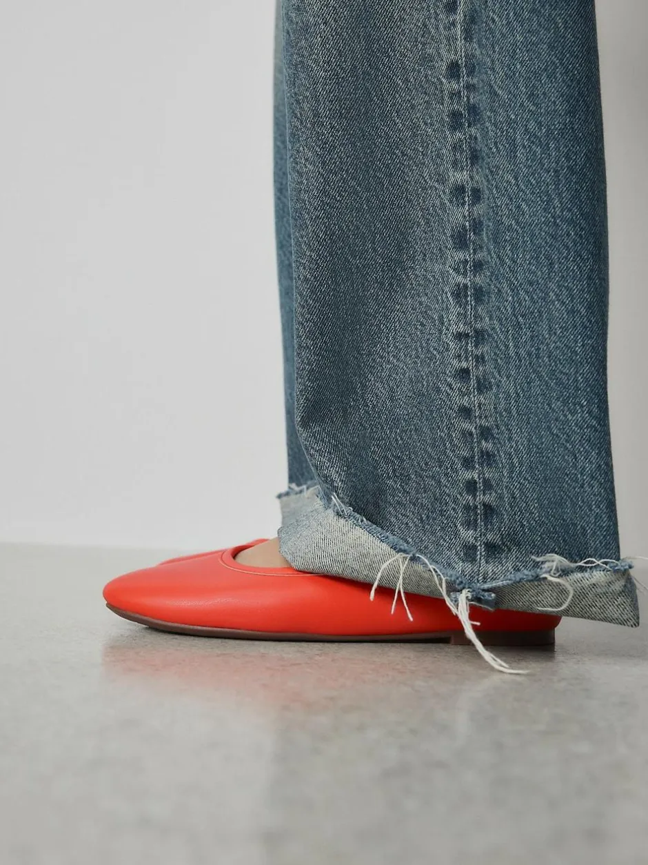 Next Standard/Wide Fit Ballerina Shoes Coral Clearance