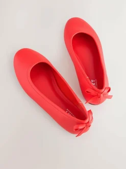 Next Standard/Wide Fit Ballerina Shoes Coral Clearance