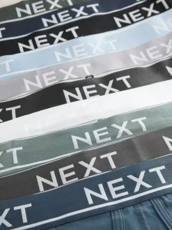 Next Core Grey/ Greens A-Front Boxers 10 Pack Sale