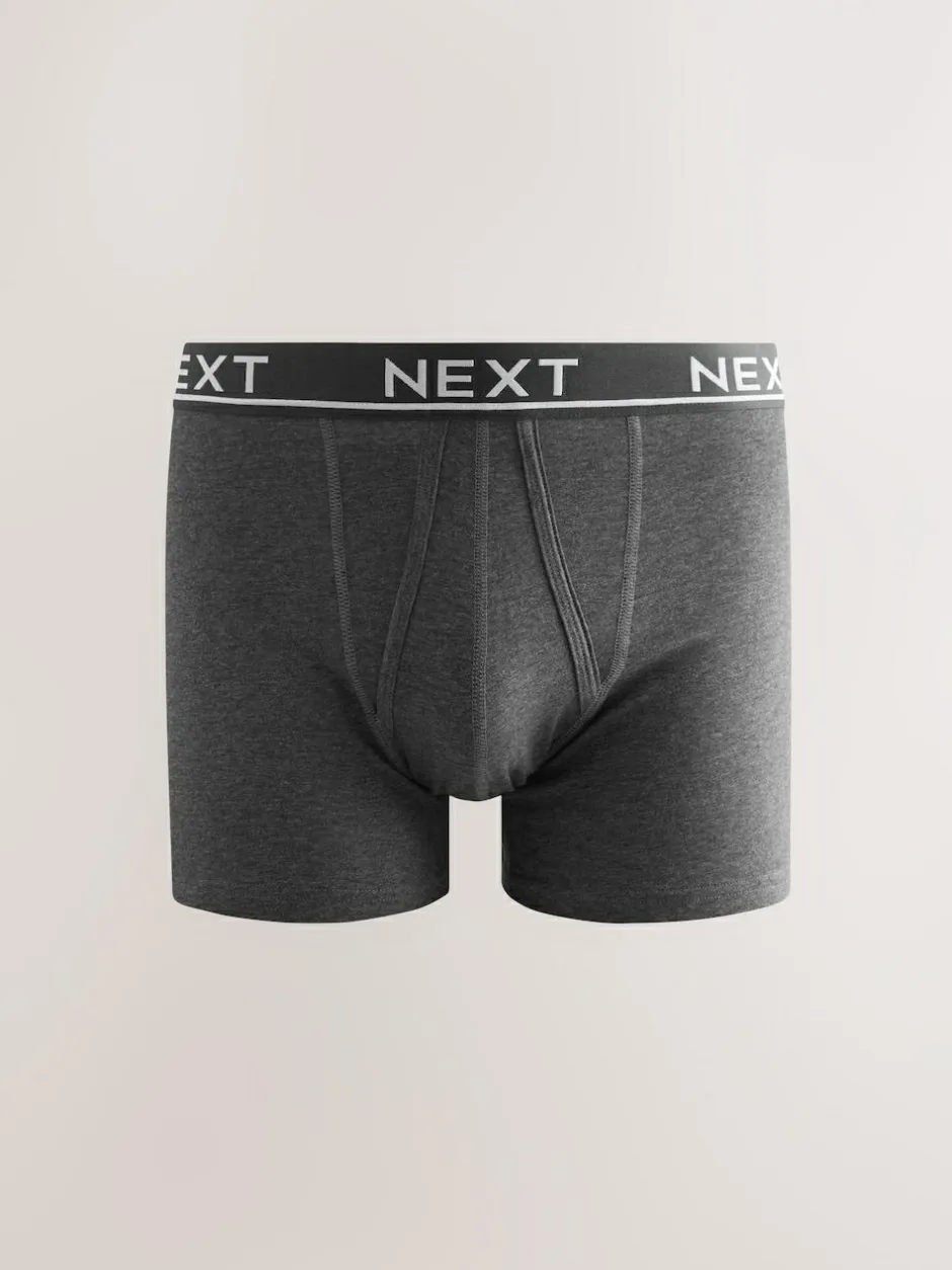 Next Core Grey/ Greens A-Front Boxers 10 Pack Sale