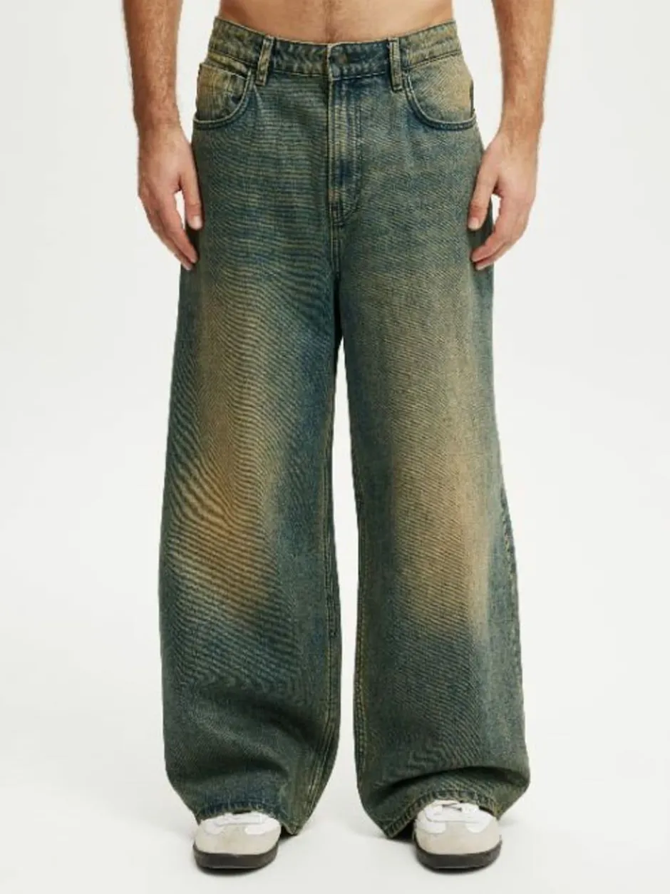 Cotton On Blue Super Baggy Jeans New