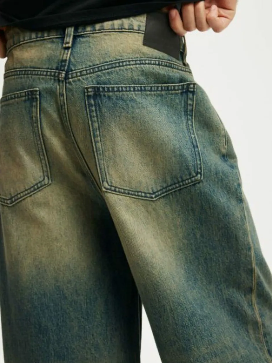 Cotton On Blue Super Baggy Jeans New
