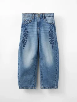 Cotton On Unisex Barrel Leg Denim Jeans Blue New