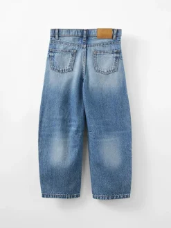 Cotton On Unisex Barrel Leg Denim Jeans Blue New