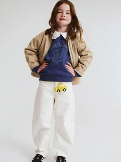 Cotton On Unisex Barrel Leg Denim Jeans Cream Online