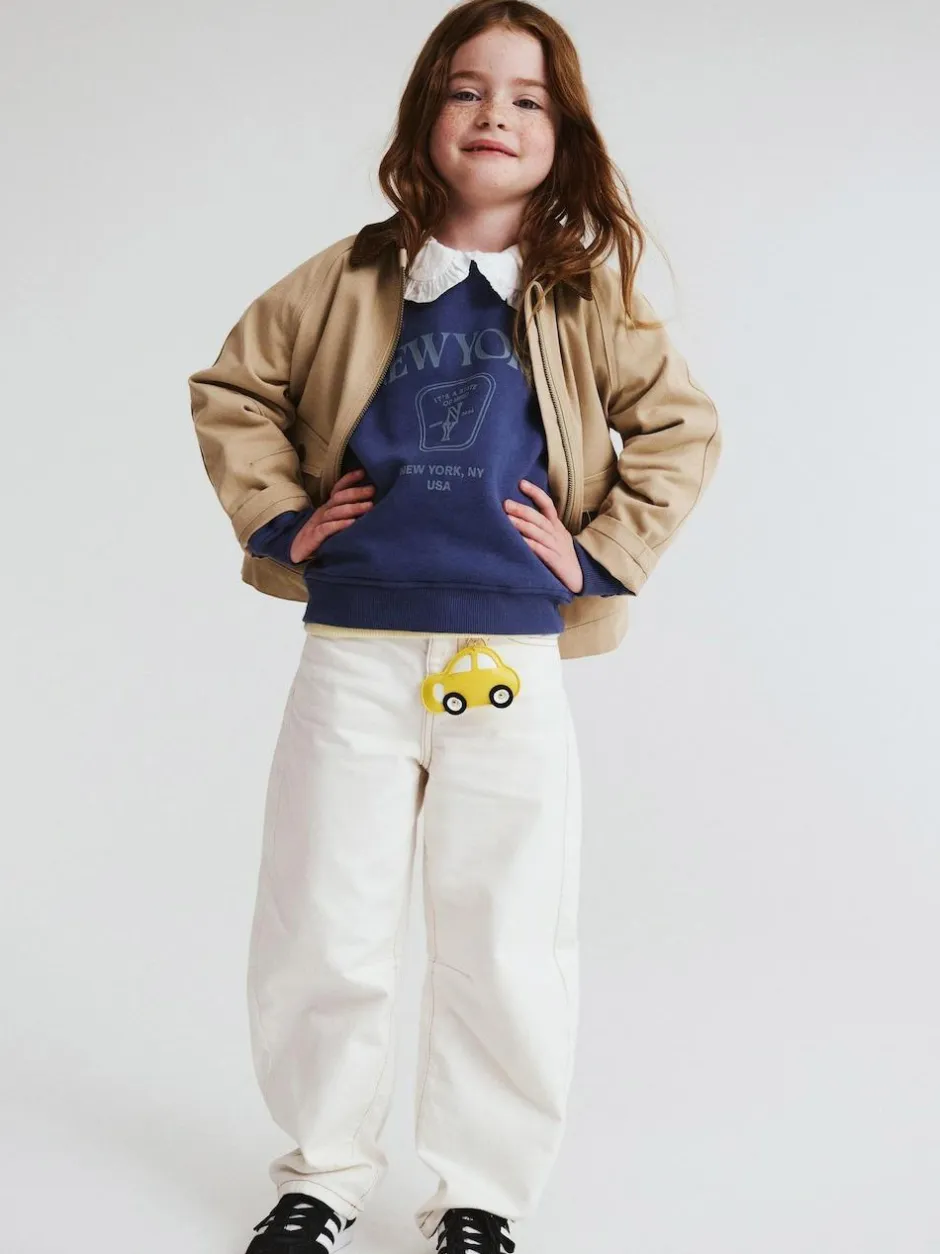 Cotton On Unisex Barrel Leg Denim Jeans Cream Online