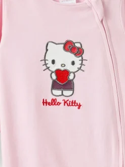 Cotton On Hello Kitty Long Sleeve Zip Romper Pink Hot