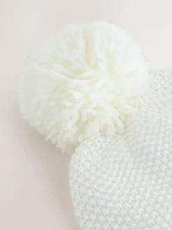 Next Cream Baby Embroidered Bunny Character Hat (0mths-2yrs) New
