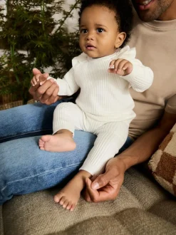 Next Cream Baby Knitted Jumper and Leggings Set 2 Piece (0mths-3yrs) Online