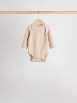 Next Cream Baby Long Sleeve Bodysuits 5 Pack Hot
