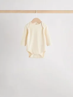 Next Cream Baby Long Sleeve Bodysuits 5 Pack Hot