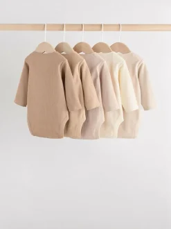 Next Cream Baby Long Sleeve Bodysuits 5 Pack Hot