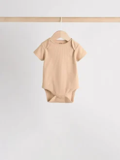 Next Cream Baby Short Sleeve Bodysuits 5 Pack Hot