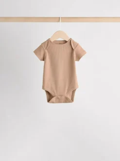Next Cream Baby Short Sleeve Bodysuits 5 Pack Hot