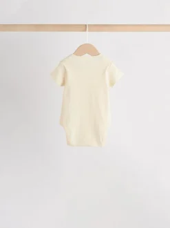 Next Cream Baby Short Sleeve Bodysuits 5 Pack Hot