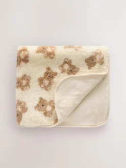 Next Fleece Baby Blanket Cream Bear Hot