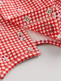 Next Baby Jersey Dresses 2 Pack (0mths-2yrs) Cream Bear/ Red Cherry Gingham Online