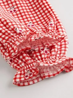 Next Baby Jersey Dresses 2 Pack (0mths-2yrs) Cream Bear/ Red Cherry Gingham Online