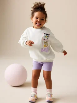 Next Cream Bluey Shorts Set (12mths-7yrs) Discount