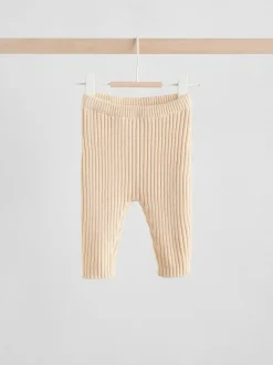 Next Baby Knitted Cardigan and Leggings 2 Piece Set (0mths-3yrs) Cream Embroidered New