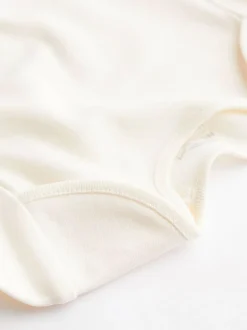 Next Cream Essential Baby Long Sleeve Bodysuits 5 Pack Outlet