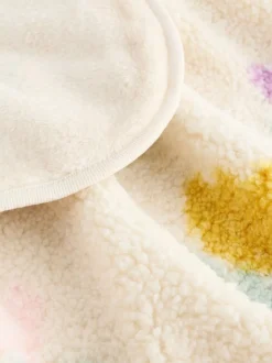 Next Baby Fleece Blanket Cream Floral Best