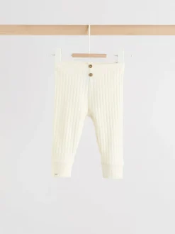 Next Hello World Top and Leggings Baby Set (0-18mths) Cream Outlet
