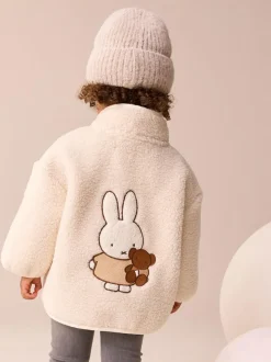 Next Cream Miffy Half Popper Fleece (3mths-7yrs) Best
