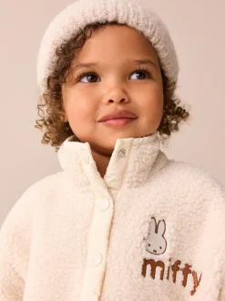 Next Cream Miffy Half Popper Fleece (3mths-7yrs) Best