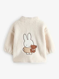 Next Cream Miffy Half Popper Fleece (3mths-7yrs) Best