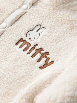 Next Cream Miffy Half Popper Fleece (3mths-7yrs) Best