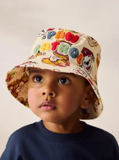 Next Cream Paw Patrol Bucket 100% Cotton Hat (1-10yrs) Discount