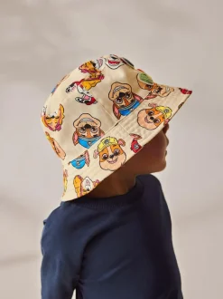 Next Cream Paw Patrol Bucket 100% Cotton Hat (1-10yrs) Discount