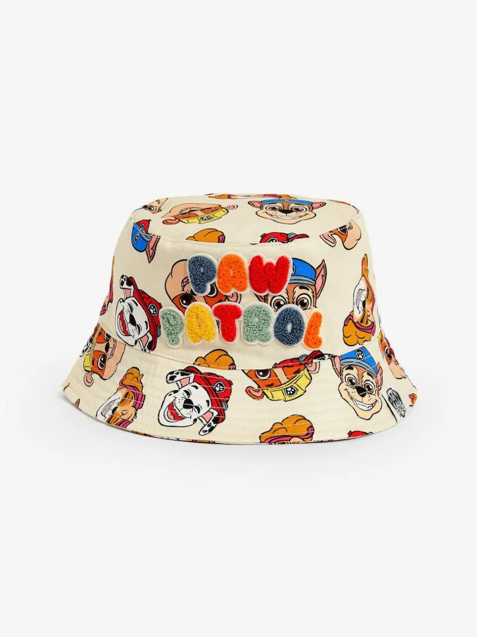 Next Cream Paw Patrol Bucket 100% Cotton Hat (1-10yrs) Discount