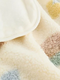 Next Baby Fleece Blanket Cream Shapes Sale
