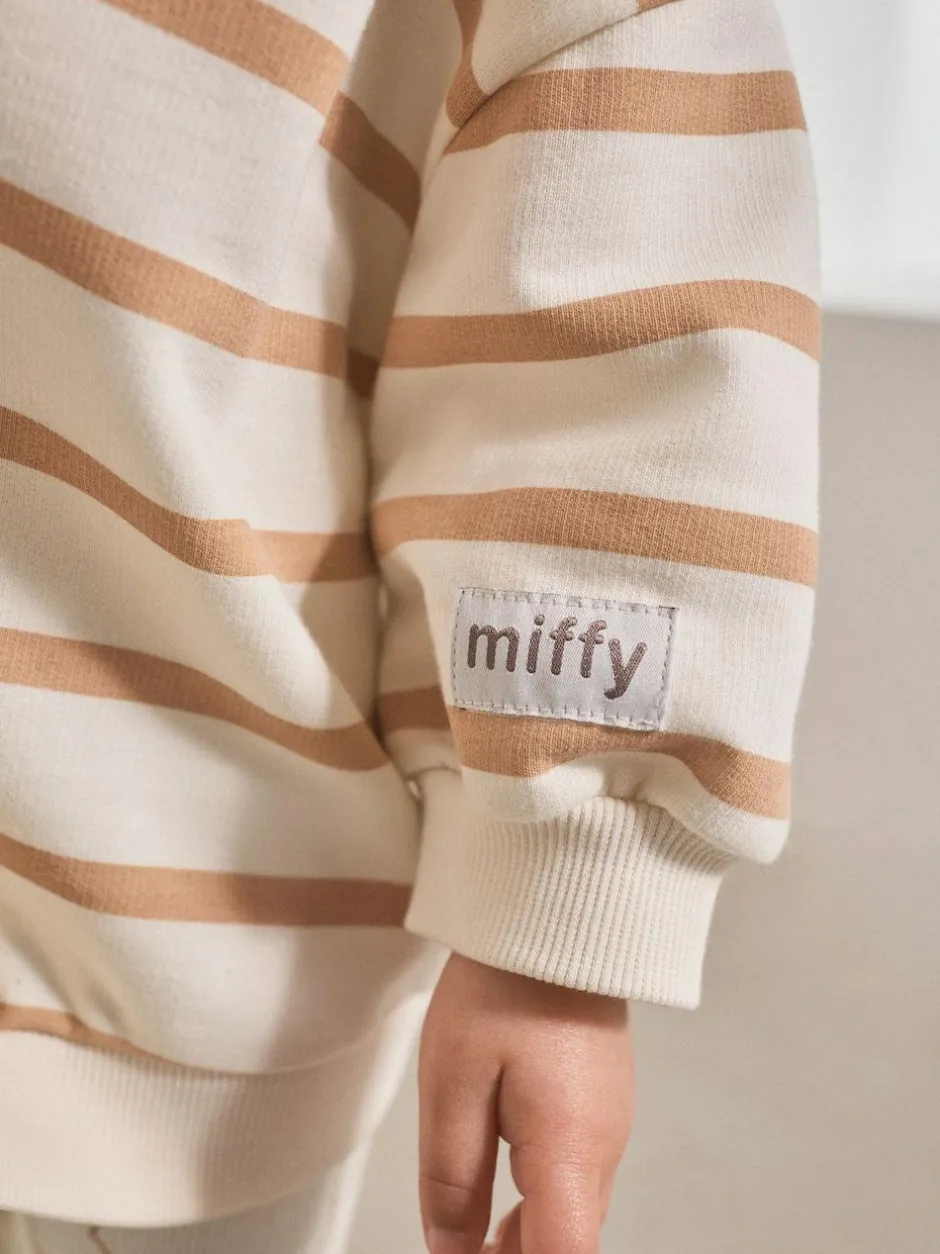 Next Cream Stripe Miffy Sweatshirt & Leggings Set (3mths-7yrs) Outlet