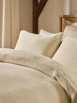 Next Cream Teddy Fleece Duvet Cover and Pillowcase Set