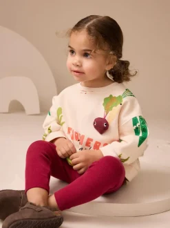 Next Sweatshirt and Leggings Set (3mths-7yrs) Cream Vegetable Characters Best