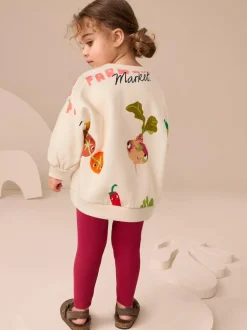 Next Sweatshirt and Leggings Set (3mths-7yrs) Cream Vegetable Characters Best