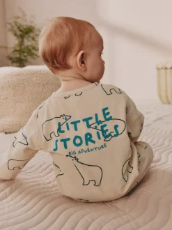 Next Baby Romper (0mths-2yrs) Cream/Blue Polar Bear Online