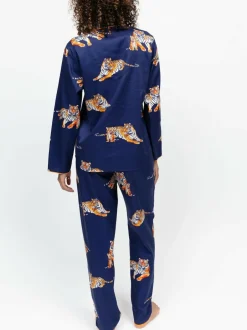 Cyberjammies Blue Tiger Print Long Sleeve Pyjamas Set Best