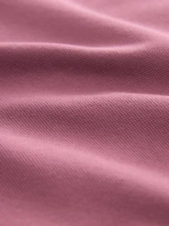 Next Damson Pink Regular Fit Short Sleeve Pique Polo Shirt Sale