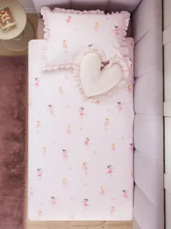 Next Dancers Supersoft 100% Cotton Percale 200 Thread Count Duvet Cover and Pillow Case Set Clearance