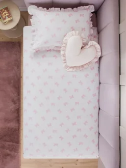 Next Dancers Supersoft 100% Cotton Percale 200 Thread Count Duvet Cover and Pillow Case Set Clearance