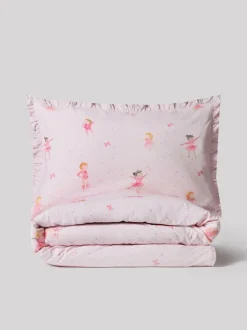 Next Dancers Supersoft 100% Cotton Percale 200 Thread Count Duvet Cover and Pillow Case Set Clearance