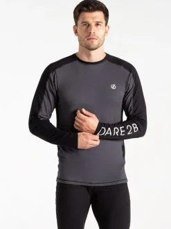 Dare 2b Mens Exchange IV Thermal Baselayer Black Set Discount