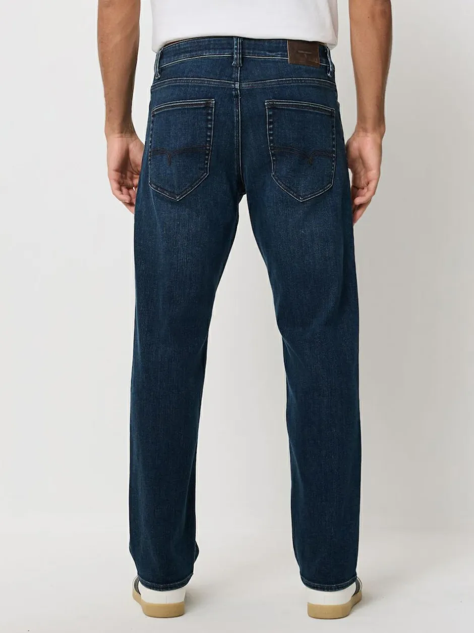 Next Dark Blue - ThermoGen Straight Fit Motionflex Jeans Hot